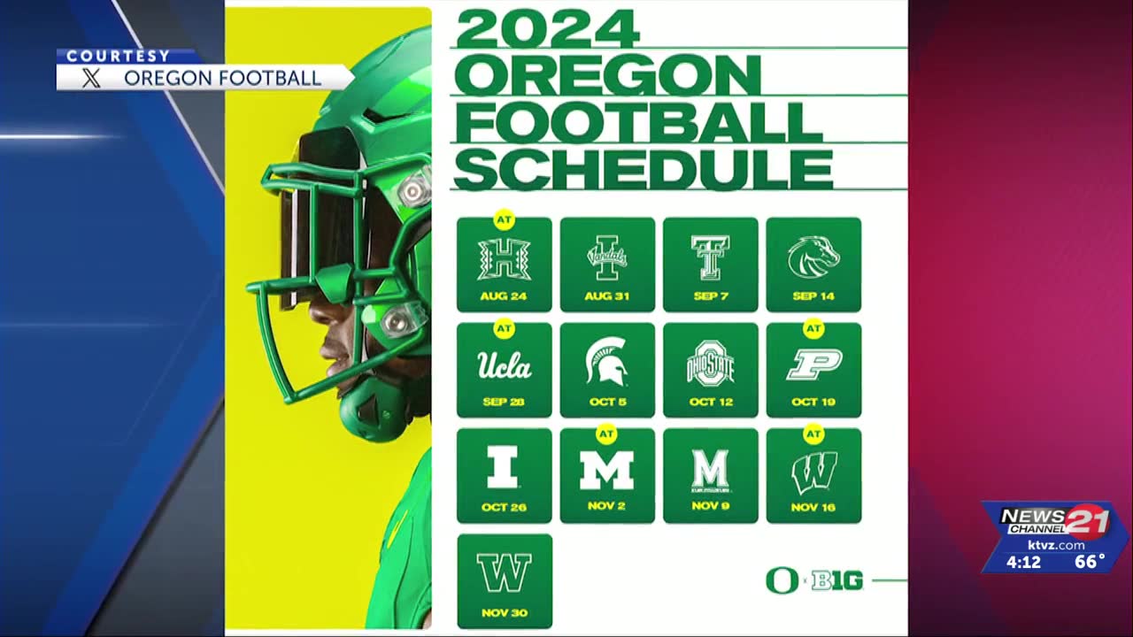 Oregon football store schedule 2020